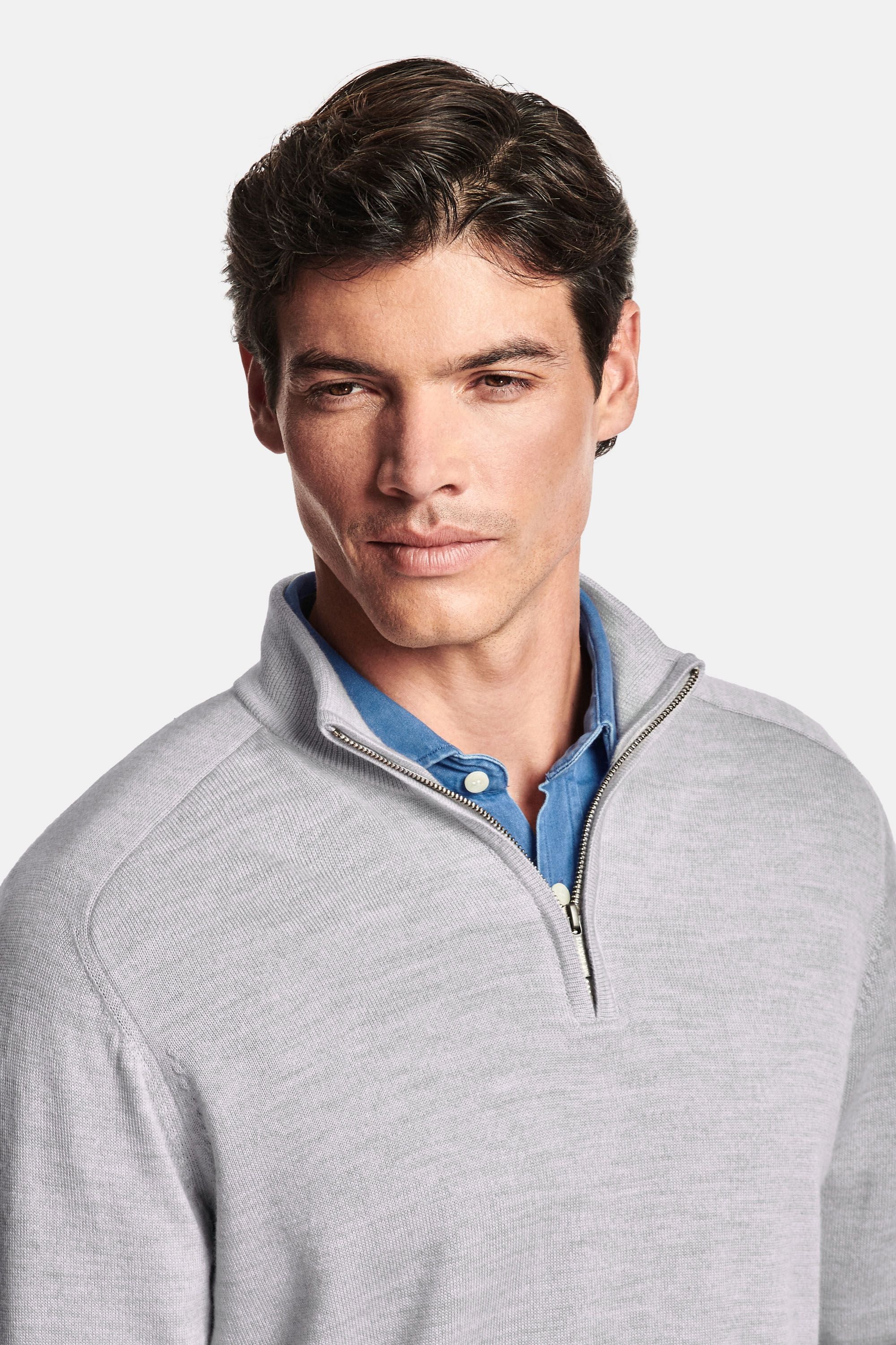 Oysters * The Merino Zip Pullover