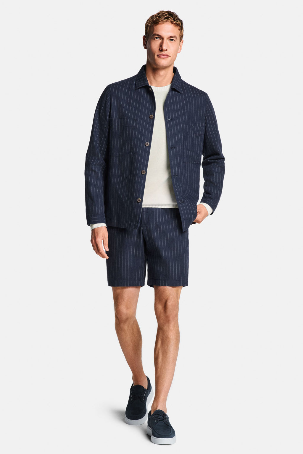 Cosmics Pinstripe * The Linen Shacket